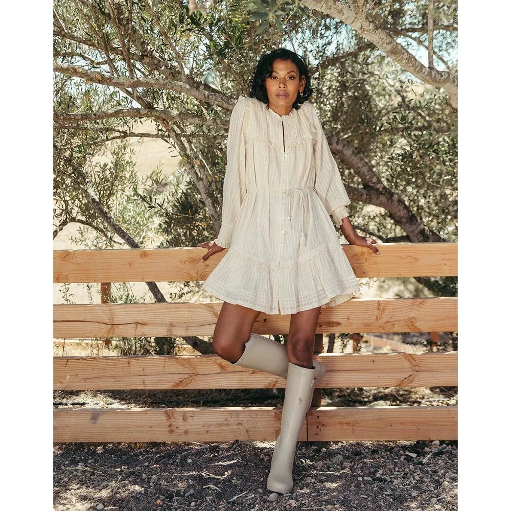 Cleobella Celene Mini Dress with Metallic Thread - Picture 4 of 7